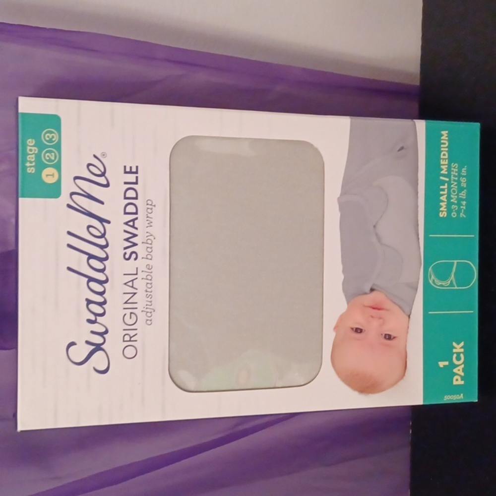 New Swaddleme Original Swaddle Baby Wrap Small/Medium 0-3 Months 7-14 lbs.